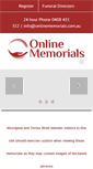 Mobile Screenshot of onlinememorials.com.au